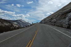 Clouds Rest and Quarter Dome from Tioga Road near Olmstead Point
