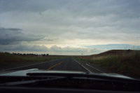 Clearer weather ahead as we drive west on CA88.