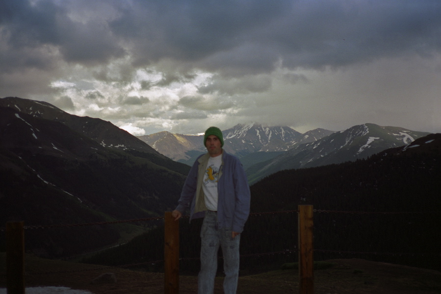 Bill at the viewpoint at Independence Pass