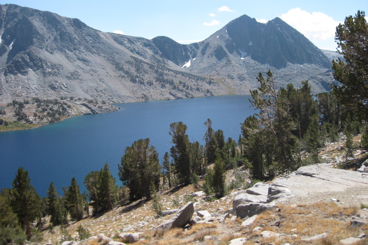 View of Duck Lake from lunch spot.