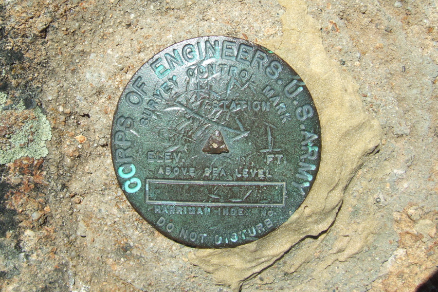 Eagle Rock USGS benchmark (2488ft)