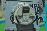 PG&E has even put a Smart Meter on this old tower.