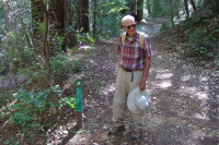 David at the start of the Tanbark Trail
