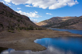 Saddlebag Lake water level is low.