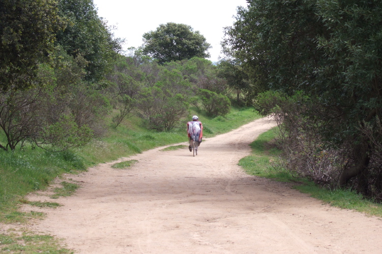 Ron Bobb on the MacDonald Trail, Chabot Park.