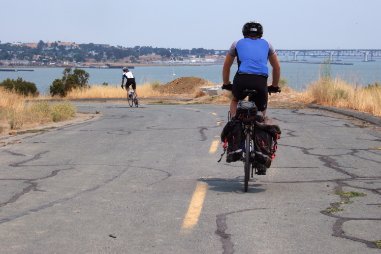 Cyclists on Carquinez Scenic Drive.