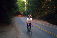 Chris climbs up Redwood Rd. to Skyline Blvd.