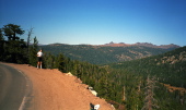 Bill near the top of Pacific Grade Summit.