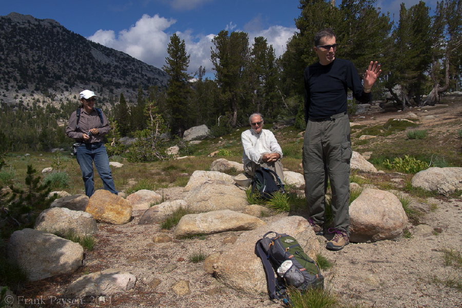 Stella, David, and Bill at Budd Lake (9975ft)