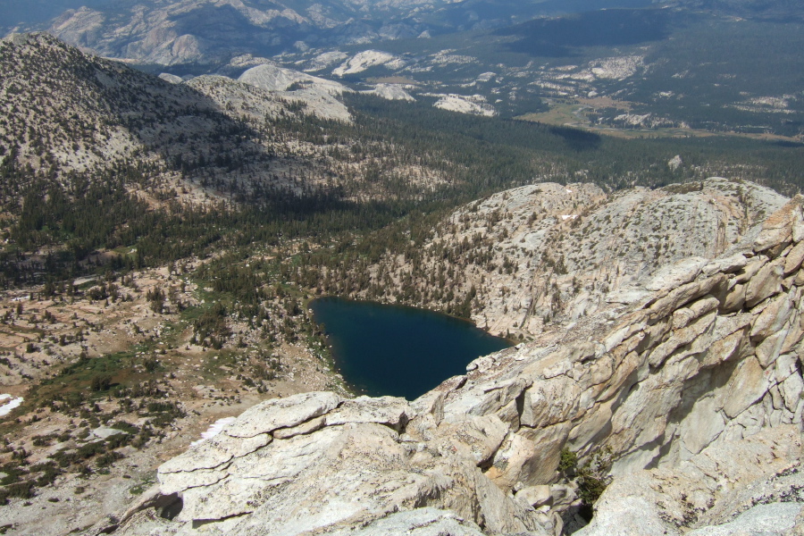 Budd Lake (9975ft) from Echo Ridge (11168ft)