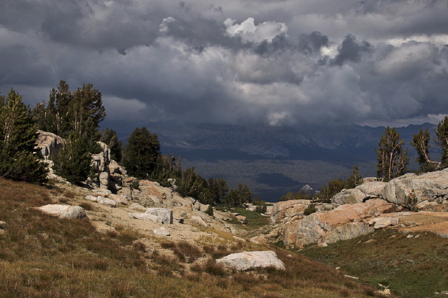 Thick, juicy clouds surrounded us all day, but we never felt a drop.