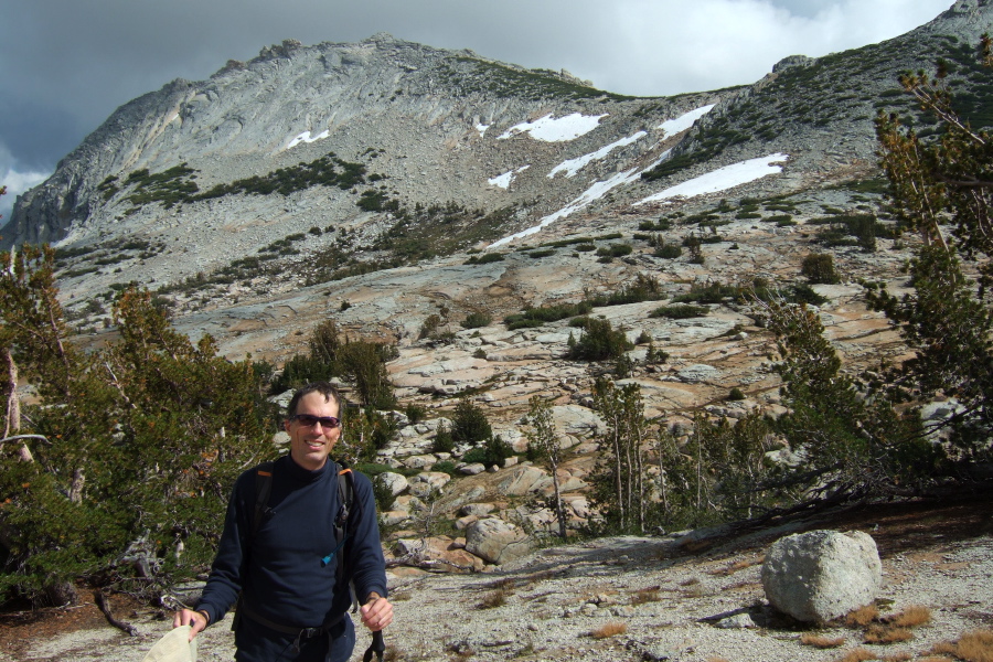 Bill in front of Echo Ridge (11168ft)