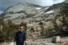 Bill in front of Echo Ridge (11168ft)