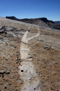 Large dike in the granite