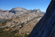 Part way up the climbers trail feels like we're on the buttress itself.