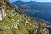In the background are San Joaquin Mountain (l) and one of the Teats.