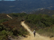 Bill on the steep part of Priest Rock Trail