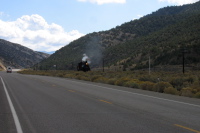 Nevada Northern Nr. 40 climbing Robinson Canyon west of Ely, NV.