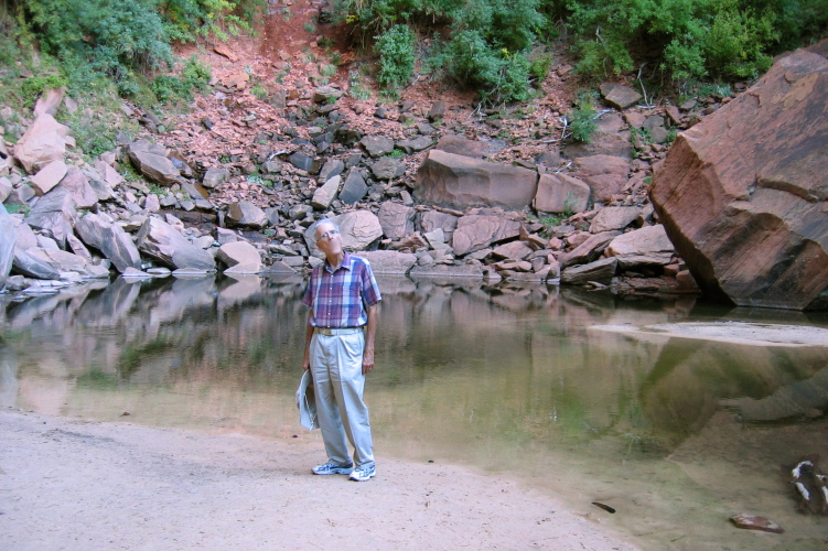 David at the upper Emerald Pool.