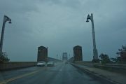 Crossing the Bourne Bridge into Cape Cod