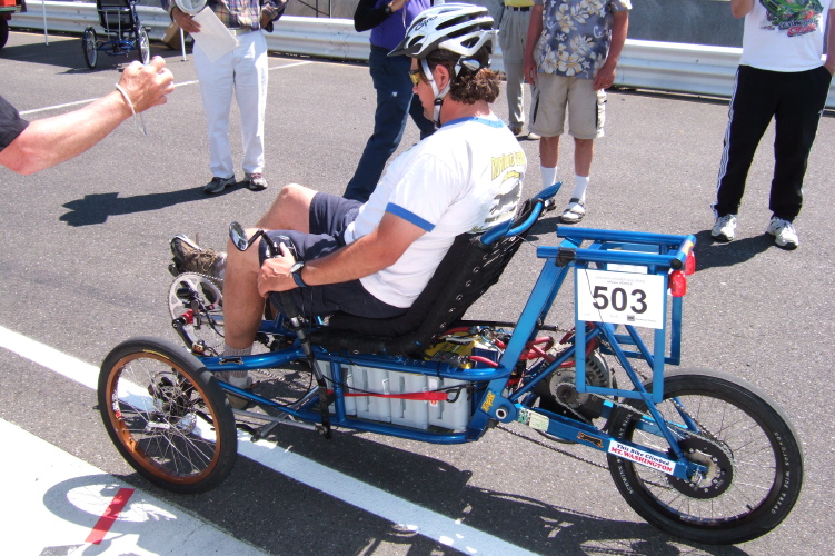 Josh Kerson gets ready for another two drag-racing trials.