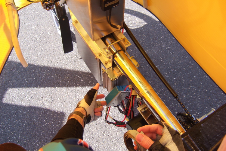 WHAM installation on the bike.