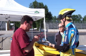 Tom still tapes the connectors on the WHAM.
