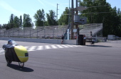 Paul Gracey starts another lap.