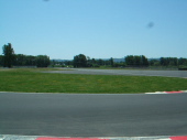 Bill going 'round a corner on the eCat2 race.