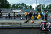 More socializing before the eCat1 race.