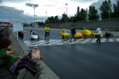 At the start line for the eCat1 race. (2)