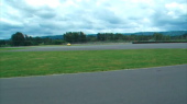 Bill goes through the sharp corner a bit faster on the dry track.