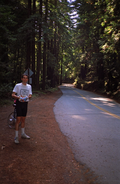 Bill somewhere along Eureka Canyon Rd.