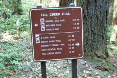 Major trail junction.