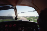 Taking off from Chatham Airport.