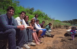 Group photo on the beach.