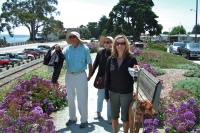 David, Kay, Laura, and Kumba on Opal Cliff Drive.