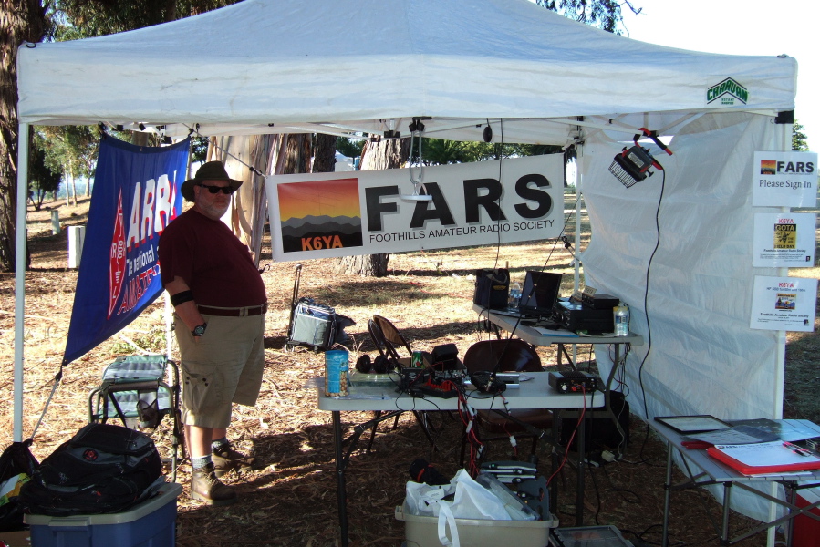 Foothill Amateur Radio Society encampment at the Maryknoll Seminary 