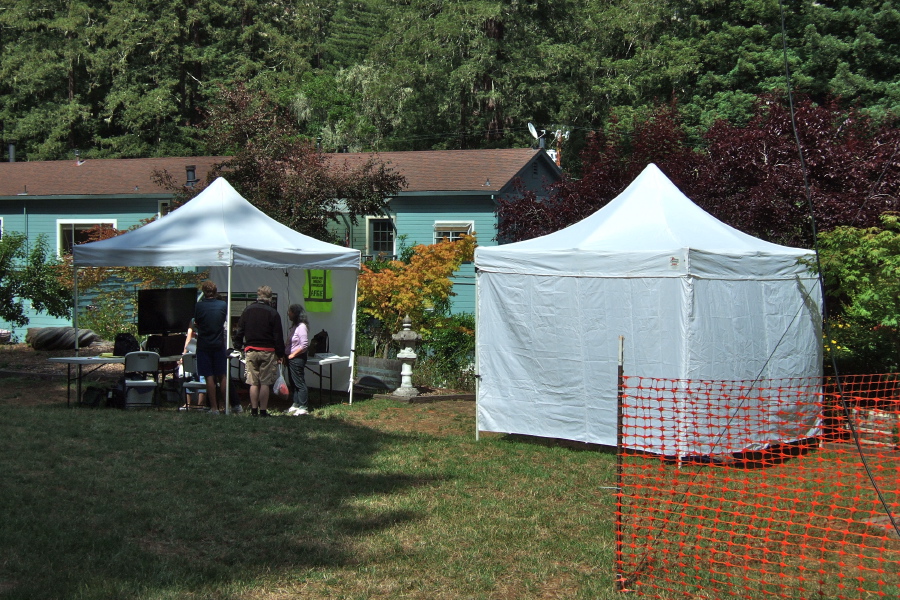 SC4ARC encampment at La Honda Gardens