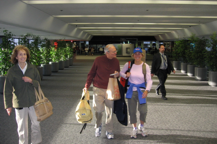 On our way to the gate at SFO.