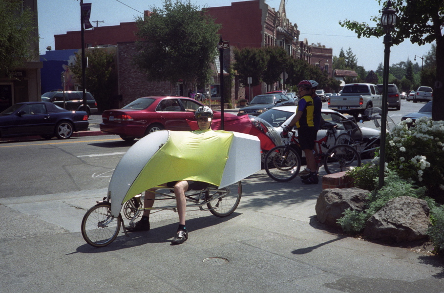 Bill models his first tailbox