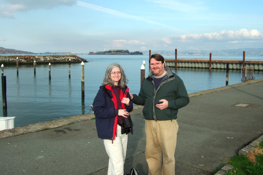 Len and Lisa at the Marina