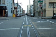 Heading east on Jackson Street at Mason Street