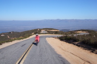 Ron Bobb descends Fremont Peak. (2)