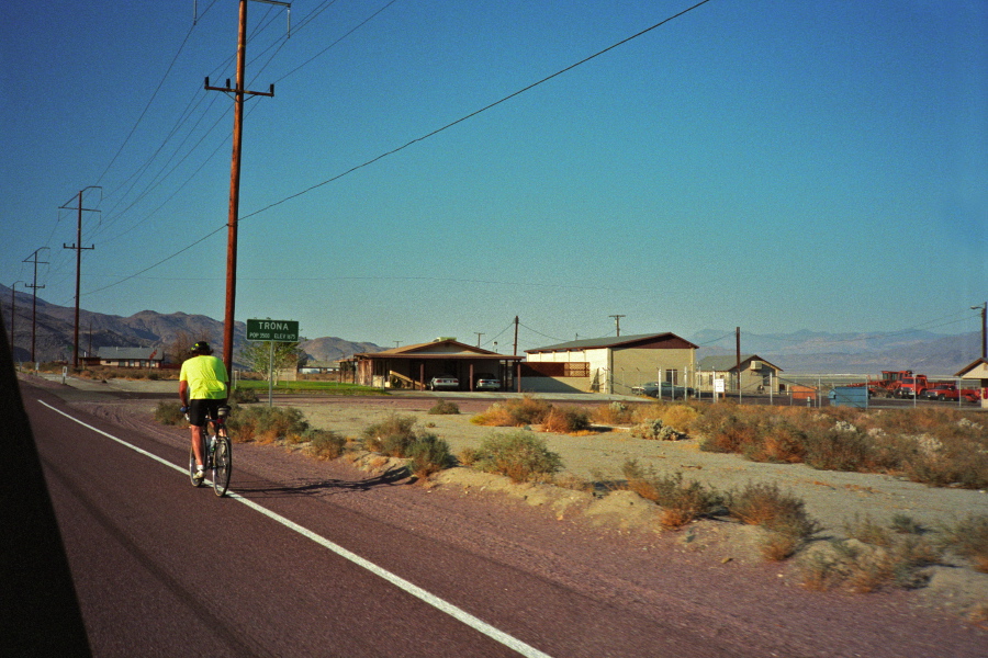 Jude passes through Trona.