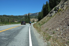 Coming upon two other cyclists heading north on ID75.