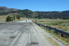 Crossing the Salmon River on the return trip to Ketchum, ID