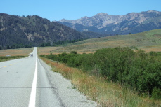 The only significant downhill at Cathederal Pines when riding north on ID75 from Ketchum to Galena Summit
