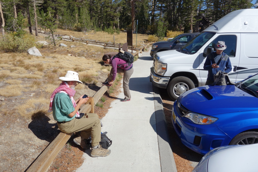 At the Gaylor Lakes Trailhead