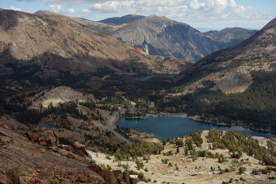 Tioga and Ellery Lake basin from Gaylor Peak